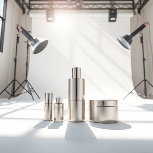 Fotografia de produtos mostrando um produto bem iluminado em um cenário profissional, criado pela Luz do Sol